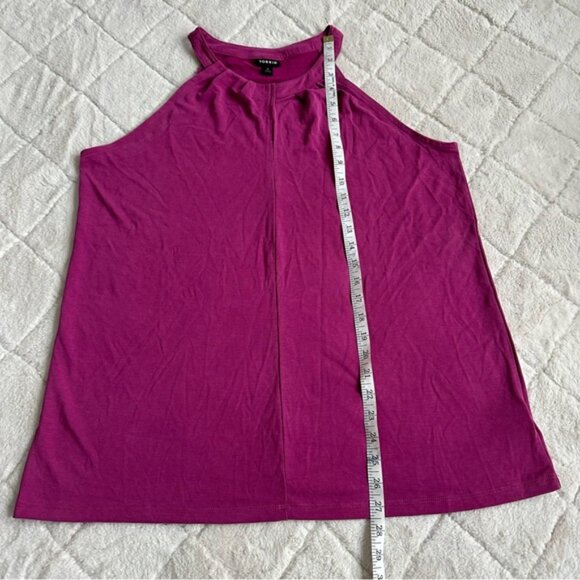 Torrid | Purple Knit Cupro High Neck Twist Top | Size 1X - Picture 9 of 10